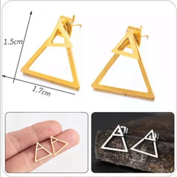 • Peyton • Geometric Earring Jackets - Picture 2 of 4